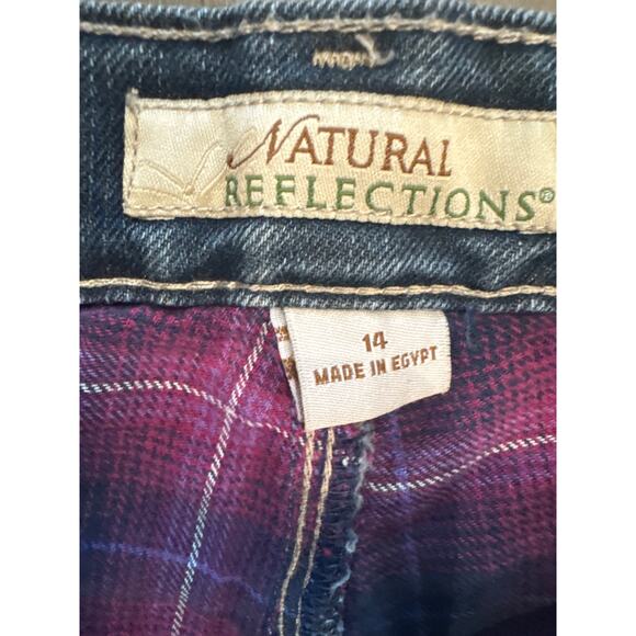 Natural Reflections Flannel Lined Jeans Women's Size 14 - Picture 3 of 8